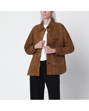 Arma Kaylee Suede Shirt Jacket - Brown