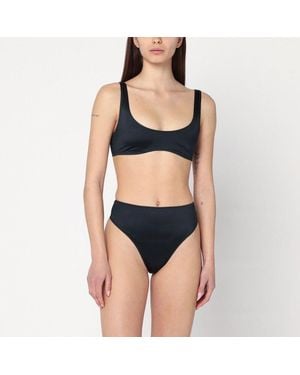 VENUJA Triangle Two-piece Bikini in Black | Lyst