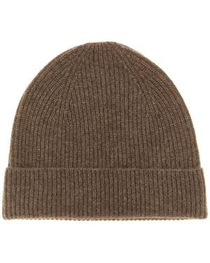 Ballantyne Cashmere Beanie - Brown