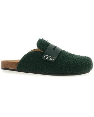 JW Anderson J.W.Anderson 'Felt Loafer' Mules - Green