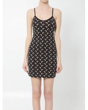Marine Serre Moon Mini Dress - Black