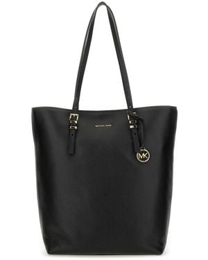 MICHAEL Michael Kors Cow Leather Handbag - Black