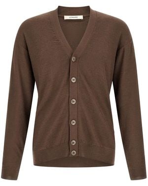 Lemaire 'Relaxed Twisted' Cardigan - Brown