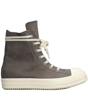 Rick Owens High Sneakers - Brown