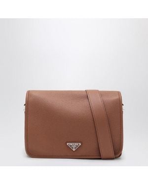 Prada Cognac-Coloured Leather Shoulder Bag - Brown