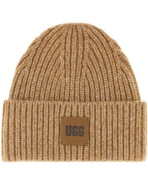 UGG U Chunky Rib Beanie - Natural
