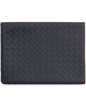 Bottega Veneta Leather Clutch - Gray