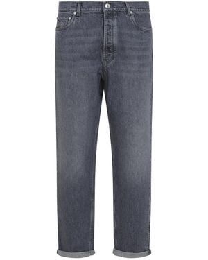 Brunello Cucinelli Medium Cotton Jeans - Grey
