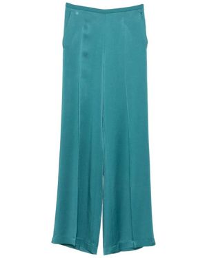 forte_forte High-Waisted Trousers - Blue