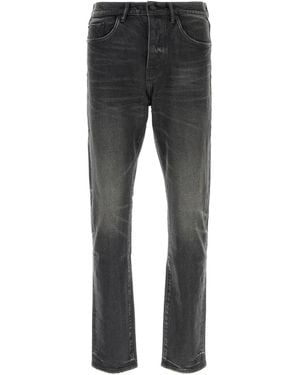 Purple Denim Double Dip Coated - Black