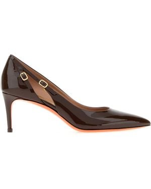 Santoni Decolette Tacco Basso - Brown