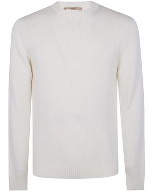 Nuur Long Sleeves Round Neck Jumper - White