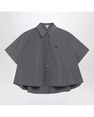 Loewe Trapeze Checked Shirt - Gray