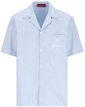 Gucci Bowling Shirt - Blue