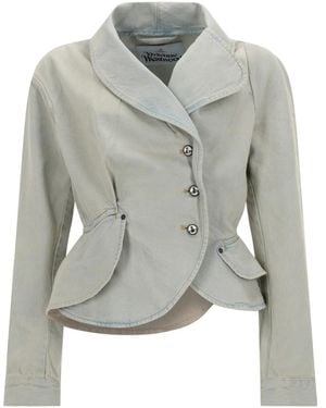 Vivienne Westwood Stormy Denim Jacket - Gray