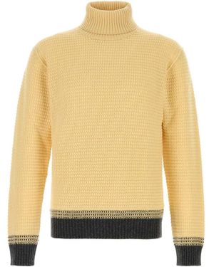 ZEGNA Oasi Cashmere Jacquard Turtleneck - Yellow