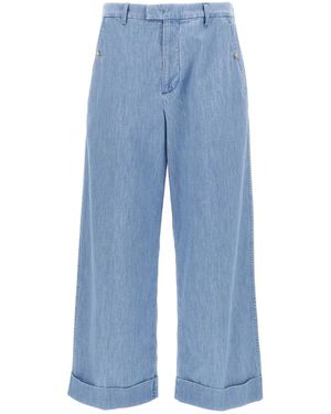 Valentino Garavani Turn-Up Jeans - Blue