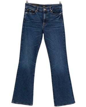 Seven7 The Leggy Bootcut Denim Jeans - Blue
