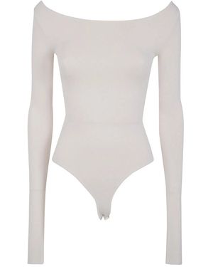 Entire studios "Scoop" Neck Bodysuit - White