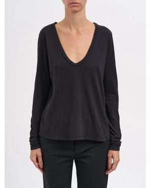 James Perse V-Neck T-Shirt M/L - Black