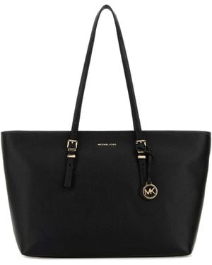 MICHAEL Michael Kors Lg Ew Tz Tote - Black