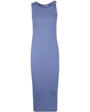 JW Anderson Anchor Embroidery Twisted Strap Dress - Blue