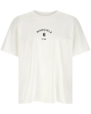 MM6 by Maison Margiela Printed T-Shirt - White