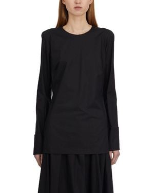 THE LATEST Slim Crew Neck Sweater - Black