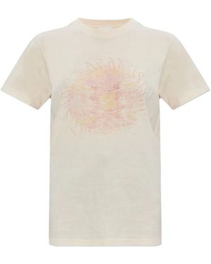 Isabel Marant Ecru Cotton T-Shirt - White