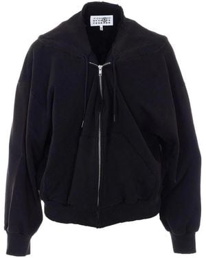 MM6 by Maison Margiela Zip Up Sweatshirt - Blue
