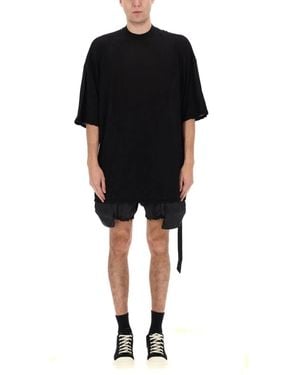 Rick Owens Cotton T-Shirt - Black