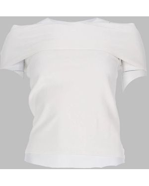 Circus Hotel Neckline Detail Top - White