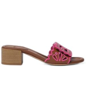 Fendi Slide Nap+Ffcuo Ric.Fior.Ajour - Pink