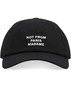 Drole de Monsieur Slogan Baseball Cap - Black