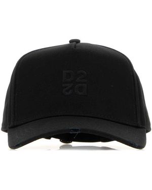 DSquared² Black Cotton Baseball Cap