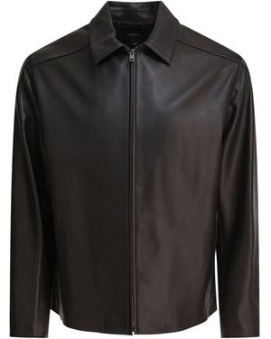 Vince Lamb Skin Jacket - Black