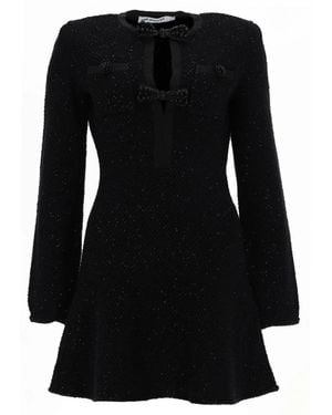 Self-Portrait Mini Dress With Cut-Out - Black