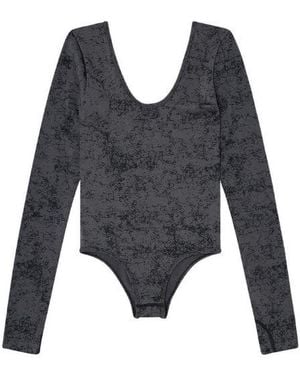 DIESEL Charcoal Cotton Top - Blue