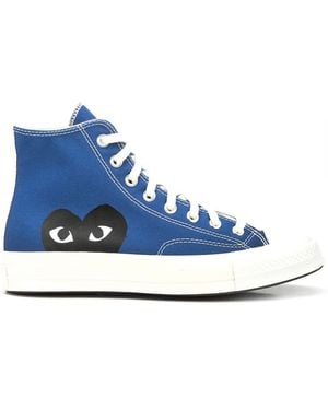 COMME DES GARÇONS PLAY Heart Chuck Taylor '70 High Trainers - Blue