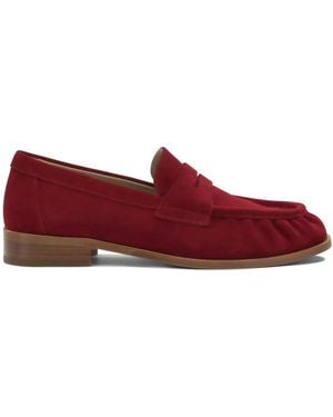 Strategia Leather Loafers - Red