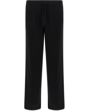 LARMERI STUDIO Wool And Cashmere Trousers - Black