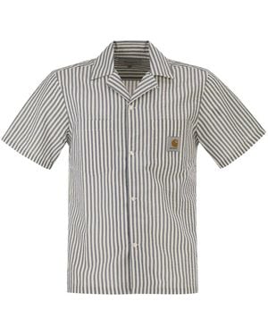 Carhartt Striped Cotton Shirt - Gray