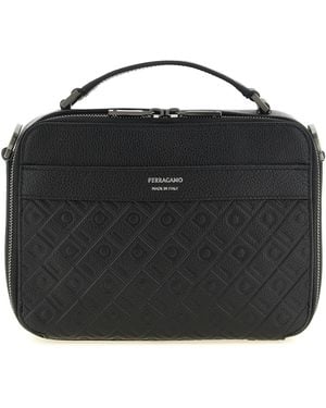 Ferragamo Monogram' Crossbody Bag - Black
