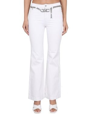 MICHAEL Michael Kors Pants With Logo Belt - White