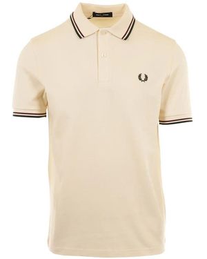 Fred Perry Twin Tipped Polo Shirt - Natural