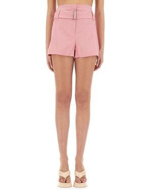MSGM Belted Shorts - Pink