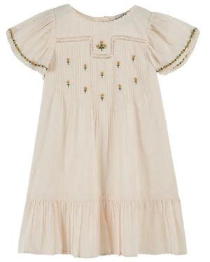 Emile Et Ida Emile & Ida Vestito Robe Brodee - Natural