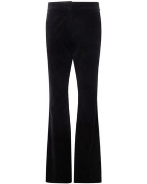 Golden Goose "Journey W's" Slightly Flared Pant Penelope Cotton Velvet - Blue