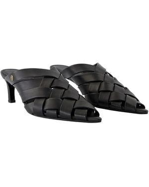 Anine Bing Eve Mules Sandals - Black