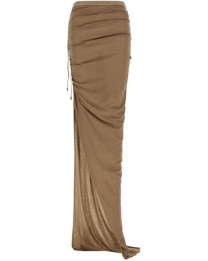 Rick Owens 'Soft Edfu' Skirt - Natural